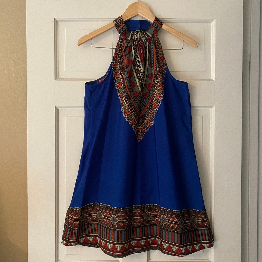 Band of Gypsies High Neck Scarf/Shift Dress SIZE M